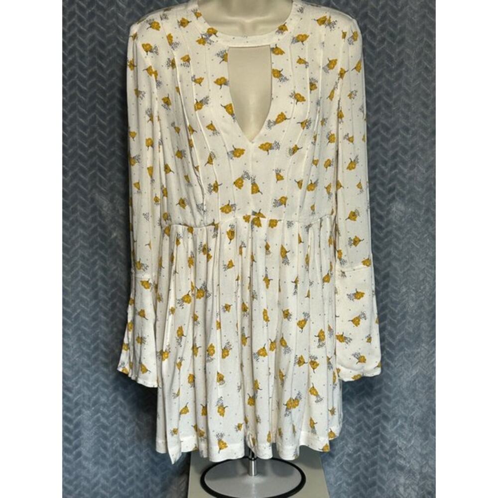 Free People Tegan Dress Size 6  Floral Boho Party Summer Club Dance Coquette